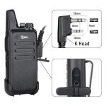 TIDRADIO Walkie Talkie Earpiece with Mic 2 Pin Acoustic Tube Headset TD-M8s TD-V2 TD-H3 TD-H8 H-777 RT21 RT22 RT68 Baofeng UV-5R Mini BF-F8HP 5RM UV-5G UV-32 DM-32 GM21 2 Way Radio-2 Pack