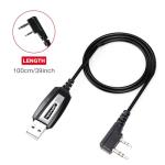 TIDRADIO USB Programmer Cable CH340 Chip Compatible with BAOFENG Radio AR-5RM, 5RM, UV-5R, BF-F8HP Pro, UV 5R Mini, GM-15 Pro, UV-5G Plus, K5Plus TD-H3 Plus, TD-H8, Ham GMRS FRS Radio Walkie Talkies