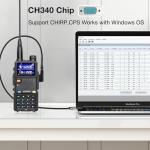TIDRADIO USB Programmer Cable CH340 Chip Compatible with BAOFENG Radio AR-5RM, 5RM, UV-5R, BF-F8HP Pro, UV 5R Mini, GM-15 Pro, UV-5G Plus, K5Plus TD-H3 Plus, TD-H8, Ham GMRS FRS Radio Walkie Talkies