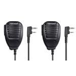 TIDRADIO Speaker Microphone Police Walkie Talkie Mic Accessories for Ham GMRS FRS Radio UV-5R Mini 5RM UV-32 DM-32 F8HP UV-21R UV-5G Plus BF-888S GM-15 PRO UV-82 K5Plus TD-V2 TD-H8 TD-H3 Plus -2 Pack