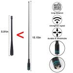 TIDRADIO TD-771 GMRS Radio Antenna 2 Pack–15.15 Inch SMA Female 462-468MHz, Compatible with TD-H8/TD-H3/H3 Plus/GM-5RH/UV-5G Plus/GM-15 Pro/UV-9G/GM21 Walkie Talkies