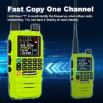 TIDRADIO TD-H3 GMRS Radio Handheld,Type C & Wireless Programming 8-Band Long Range Walkie Talkies Rechargeable Portable Two Way Radios Air Band, Frequency Match, DTMF Lock, NOAA FM AM- Green 2Pack