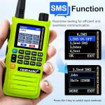 TIDRADIO TD-H3 Plus GMRS Radios Long Range Walkie Talkies USB-C Charging & Wireless Programming Multi-Band Rechargeable Two Way Radio 2500mAh Battery AM/FM NOAA DTMF VOX Frequency Copy -2 Pack Green