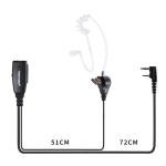 TIDRADIO Walkie Talkie Earpiece with Mic 2 Pin Acoustic Tube Headset TD-M8s TD-V2 TD-H3 TD-H8 H-777 RT21 RT22 RT68 Baofeng UV-5R Mini BF-F8HP 5RM UV-5G UV-32 DM-32 GM21 2 Way Radio-2 Pack