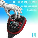 BAOFENG Radio Microphone,Remote Shoulder Police Mic UV-5R BF-F8HP 5RM UV-21R K5PLUS UV-17R TIDRADIO TD-H3 TD-H8 Quansheng UV-K5 walkie Talkie Handheld Speaker mic (Red*1 Pack)