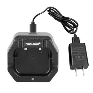 TIDRADIO TD-H3 Desktop Charger USB Charger Cable with US Adapter for TD-H3,TD-H3 Plus Two Way Radio Walkie Talkies
