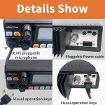 Upgraded AT-5555N II 10 Meter Radio with Original Programming Cable for Truck, 10 Meter Ham Radio Noise Reduction High Power 60W AM PEP/50W FM/SSB 60W(PEP) Mobile Transceiver with CTCSS/DCS