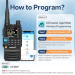 TIDRADIO TD-H3 GMRS Radio Handheld, USB-C Charging & Programming, Multi-Band Two Way Radios Long Range, NOAA FM AM, Copy Frequency, Rechargeable Walkie Talkies with 2500mAh Battery (x2), 1 Pack-Black