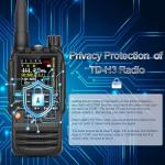 TIDRADIO TD-H3 Ham Radio Type C & Wireless Programming 8-Bands Long Range Walkie Walkies Rechargeable Handheld Portable Two Way Radios Air Band, Frequency Match, DTMF Lock, NOAA FM AM- Full Kit 2Pack