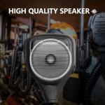 TIDRADIO Radio Speaker Mic Weatherproof IP54 Heavy Dut Baofeng Microphone Accessories for 5RM K5PLUS BF-F8HP PRO UV-5R Mini GM-15 Pro TD-H8 TD-H3 Plus DM32, RB48 Walkie Talkie Kenwood Radio Mic -2Pack