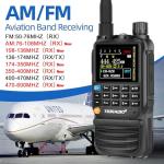 TIDRADIO TD-H3 Ham Radio Multi-Band Two Way Radio with AirBand & TD-771 Long Antenna,USB-C Programming & Charging,2500mAh Battery,One Key Frequency Match,DTMF FM AM NOAA VOX SCAN,Walkie Talkies