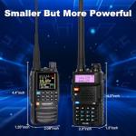 TIDRADIO TD-H3 Ham Radio Type C & Wireless Programming 8-Bands Long Range Walkie Walkies Rechargeable Handheld Portable Two Way Radios Air Band, Frequency Match, DTMF Lock, NOAA FM AM- Full Kit 2Pack