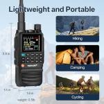 TIDRADIO TD-H3 GMRS Radio Handheld, USB-C Charging & Programming, Multi-Band Two Way Radios Long Range, NOAA FM AM, Copy Frequency, Rechargeable Walkie Talkies with 2500mAh Battery (x2), 1 Pack-Black