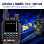 TIDRADIO TD-H3 Ham Radio Multi-Band Two Way Radio with AirBand & TD-771 Long Antenna,USB-C Programming & Charging,2500mAh Battery,One Key Frequency Match,DTMF FM AM NOAA VOX SCAN,Walkie Talkies