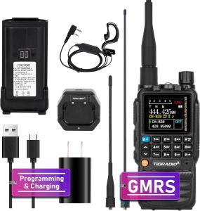 TIDRADIO TD-H3 GMRS Radio Handheld Long Range,Multi-Band Receiving Two-Way Radio