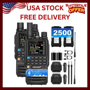 Long Range Walkie Talkie Two Way Radio Charge Headset Waterproof 2 PACK