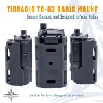 TidRadio TD-H3 Radio Mount + Mic Adapter | Complete Off-Road Setup | TDH3-HMA