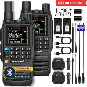 TIDRADIO TD-H3 GMRS Radio Handheld,Type C & Wireless Programming 8-Band Long …
