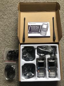 Tidradio TD-HS Plus GMRS Radio Handheld Long Range Walkie Talkies Kit (Crystal)