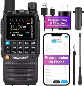 TIDRADIO TD-H3 GMRS Radio Multi-Band Receiving Long Range Walkie Talkies,Usb-C P