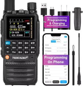 TIDRADIO TD-H3 GMRS Radio Multi-Band Receiving Long Range Walkie Talkies,Usb-C P