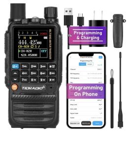 TD-H3 GMRS Radio Multi-Band Receiving Long Range Walkie Talkie USB-C Program A2