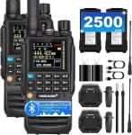 TIDRADIO TD-H3 Ham Radio 8-Band Rechargeable 2500mAh Large Batteries Long Range