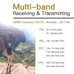 TIDRADIO TD-H3 GMRS Radio Handheld Long Range,Multi-Band Receiving Two-Way Radio