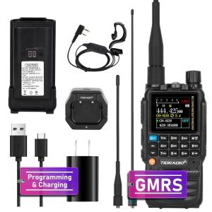 TIDRADIO TD-H3 GMRS Radio Handheld Long Range,Multi-Band Receiving Two-Way Radio