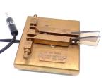 Vintage CT 599 Ham Iambic Dual Lever CW Paddle Solid Brass, Works Great,