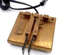 Vintage CT 599 Ham Iambic Dual Lever CW Paddle Solid Brass, Works Great,