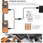 2x Baofeng F22 Two-Way Handheld FRS Radio Walkie Talkie NOAA 1400mAh Type-C