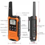 2x Baofeng F22 Two-Way Handheld FRS Radio Walkie Talkie NOAA 1400mAh Type-C