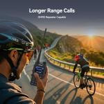 Retevis C2 2 Way Radio Long Range,GMRS Walkie Talkies,Noise Cancelling,Group Call,First Responder, Easy Pairing,2000mAh,USB-C,Professional Walkie Talkies for School,Industrial,Logistics(6 Pack)