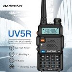 10 Pack BAOFENG BF-F8HP Walkie Talkie UV-5R 8W Two Way Radio Long Range UHF/VHF Dual Band Ham Radio for Adult Rechargeable Li-ion Battery FM