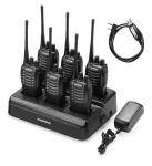 6Pack Baofeng BF-888S Two-way Radio + 6 way Rapid Charging Dock