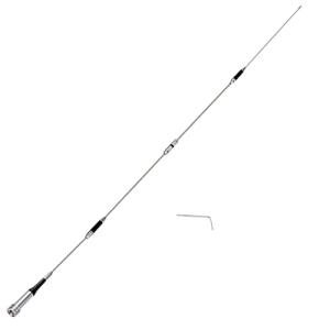 Bingfu Mobile Ham Radio High Gain Antenna Dual Band VHF UHF 144 430MHz Anti-Rust 62inch Antennae PL259 Male for Vehicle Car Truck Amateur Two Way Radio