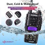 Mirkit 23X Baofeng UV-9R Plus MK1 (UV-82 3rd gen) Waterproof Radio 8W Max Power 2024 VHF/UHF 144-148/420-450MHz Walkie-Talkie, 2200mAh Baofeng Battery, Programming Cable, IP67 Dust/Cold/Waterproof