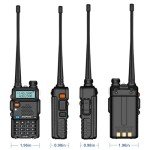 10 Pack BAOFENG BF-F8HP Walkie Talkie UV-5R 8W Two Way Radio Long Range UHF/VHF Dual Band Ham Radio for Adult Rechargeable Li-ion Battery FM