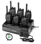 6 Pack Baofeng BF-88A Walkie Talkie 2 Two Way Radio Handheld Long Range FRS NEW!