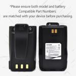 elxjar (2-Pack) 7.4V 3250mAh Replacement Battery for AnyTone AT-D878UV Plus, D878UV, D868UV, D858, BTECH DMR-6X2, Radioddity GD-AT10G, DMR-6X2 PRO Radios
