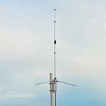 HYS UHF Base Antenna, 390-470Mhz 43.3inches Outdoor Variable Frequency Antenna for Icom Midland Yaesu Kenwood Mobile Radio Transceiver Repeater