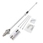 HYS UHF Base Antenna, 390-470Mhz 43.3inches Outdoor Variable Frequency Antenna for Icom Midland Yaesu Kenwood Mobile Radio Transceiver Repeater