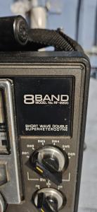 Vintage 8 Band Shortwave Double  Superhetrodyne Radio. Model #RF-2200