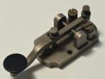 Rare vintage JH Bunnell nickel plated telegraph spark key ham radio Morse code