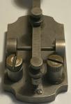 Rare vintage JH Bunnell nickel plated telegraph spark key ham radio Morse code