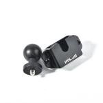 HYS 1'' Ball Mount Base with Belt Clip/Round Knob Holder for Handheld CB Radio&Romote Speaker Mic, 1'' TPU Ball Adapter Compatible with RAM Mounts B Size 1 Inch Ball Double Socket Arm