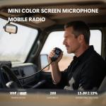 QYT KT-9900 Mobile Ham Radio - 25 Watts Two Way Radio,UHF VHF Dual Band Car Ham Radio Base Radio with Programming Cable - Exteral Speaker/PTT - for Off-Road Drilling,Ranches,Overlanding