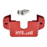 HYS Single Side Radio Car Mount, Universal Ham CB Radio Microphone Mic Hanger Holder Mounting Kit with Screws for Handheld CB & VHF UHF Handheld Radios&Shoulder Speaker Mic(Red-1pc)
