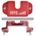 HYS Single Side Radio Car Mount, Universal Ham CB Radio Microphone Mic Hanger Holder Mounting Kit with Screws for Handheld CB & VHF UHF Handheld Radios&Shoulder Speaker Mic(Red-1pc)